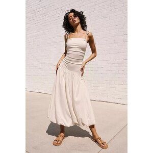 Free People FP Beach Free Est Liza Drop-Waist Midi Dress M